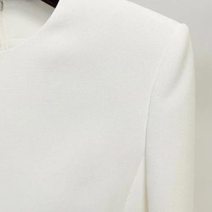 FRANCES RIBBONS LACING UP WHITE DRESS